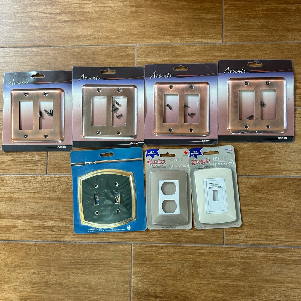 Assorted wall cover plates